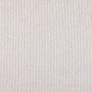 White Knitted Fabric With Silver Lurex