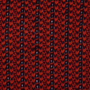 Red Black  Knittwear Look Fabric