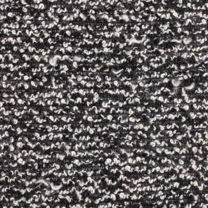 Black-Whıte Bouclee  Knitted Fabric