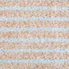 Beige-Light Blue Striped Boucklee Knitted Fabric