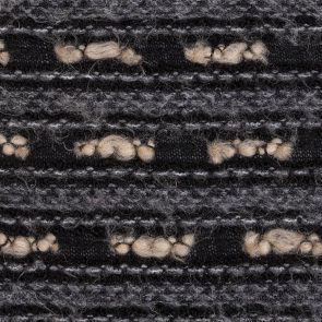 Black-Grey-Ecru Special Hairy Fabric