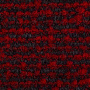 Black-Red  Knitted  Fabric With Special Roving Yarn