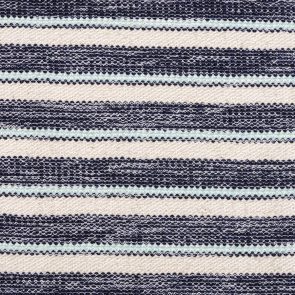White-Black -Turquoise - Striped Fancy Knitted Fabric