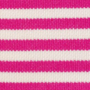 White-Pink Striped Knitted Fabric
