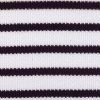 White-Black Striped Knitted Fabric