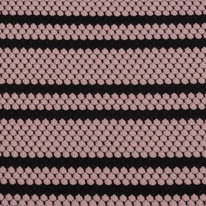 Black-Pink Shell Shape Jaquard Knitted Fabric