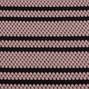 Black-Pink Shell Shape Jaquard Knitted Fabric