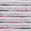 Navy-White-Red Bouckle Striped Knitted Fabric