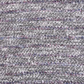 White-Grey-Degradee Lila  Twisted Fancy Knitted Fabric