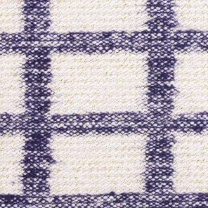 Check Patterned Knitted  Fabric With Slub Yarn And Lurex