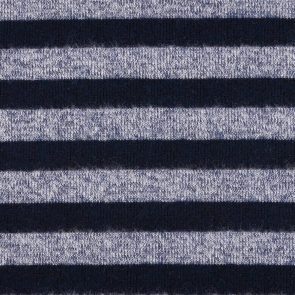 Striped Knitwear Look Melange Knitted Fabric