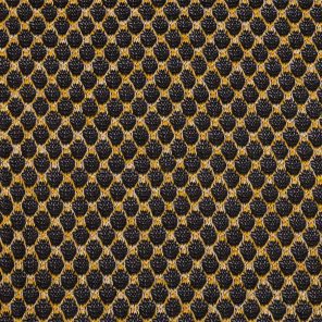 Black-Yellow Honeycomb Knitted Fabric