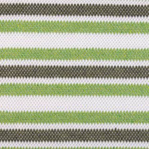 White-Green-Grey Piquee Knitted Fabric