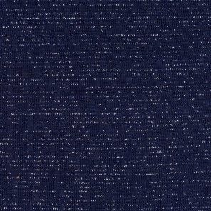 Navy With Silver Lurex Knitted Fabric