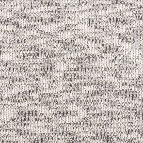 White-Grey Twisted Knitted Fabric With Shiney Lurex