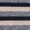 Beige-Blue-White-Black With Lurex Striped Knitted Fabric