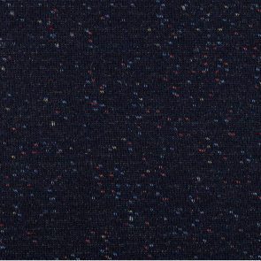 Black Knitted Fabric With Multicolour Twisted Yarn