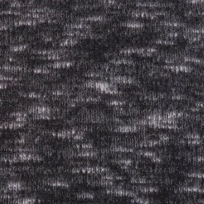 Black-White Twisted Hairy Sof Knitted Fabric