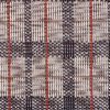 White-Black-Red-Beige Check Dess. Jacquard Knitted Fabric
